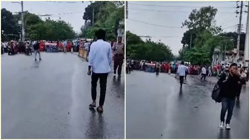 পোশাক শ্রমিকদের মহাখালী সড়ক অবরোধ, তীব্র যানজট