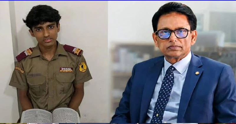 বাবা হারানো সেই ইকনের পাশে শিক্ষামন্ত্রী