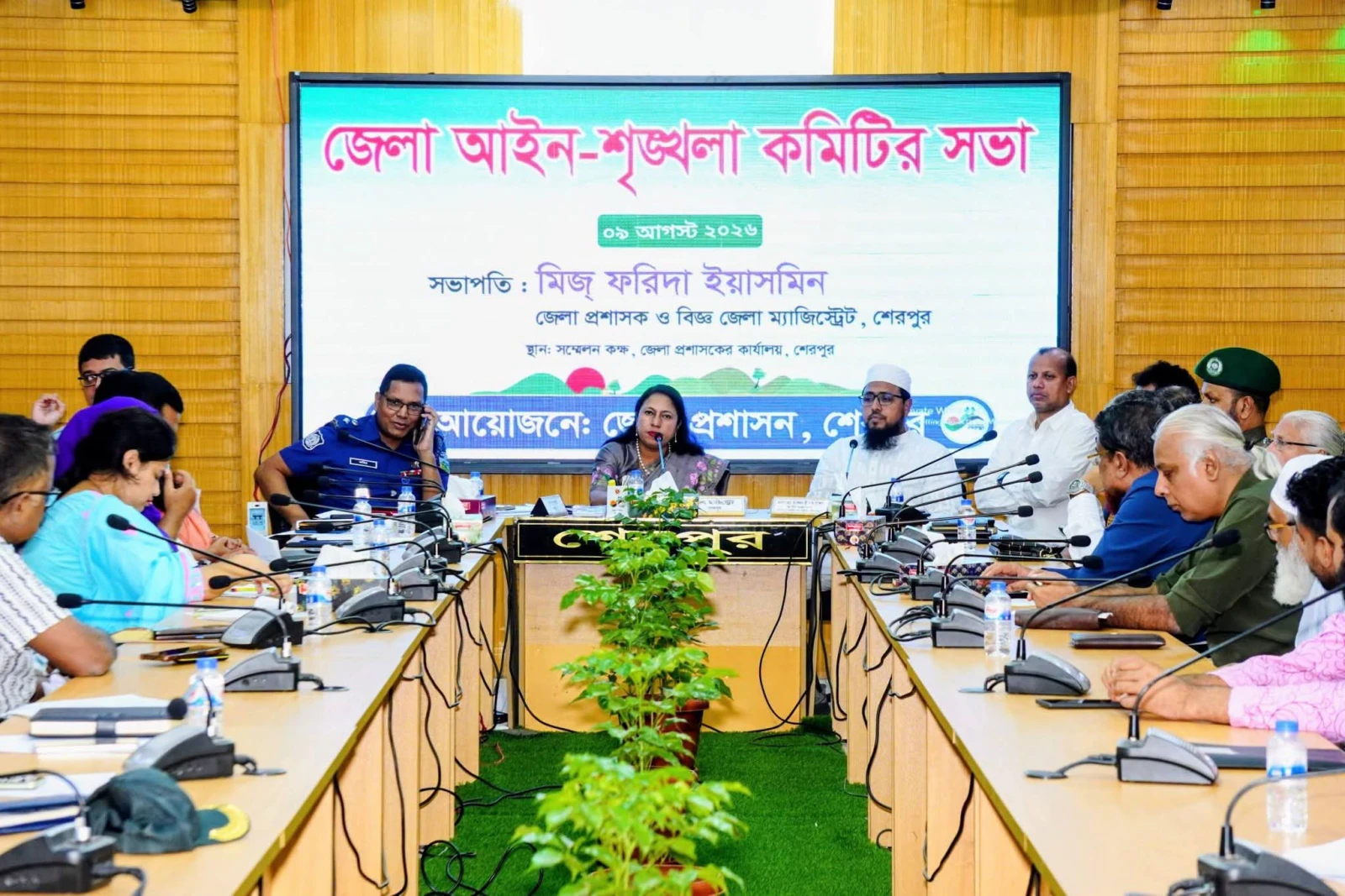 শেরপুর অপরাধ দমনে কঠোর আইনশৃঙ্খলা বাহিনী
