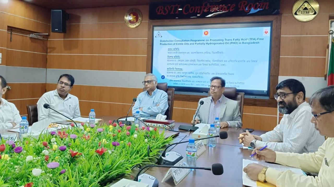 খাদ্যপণ্যে ট্রান্স ফ্যাটের সর্বোচ্চ মাত্রা ২ শতাংশ নির্ধারণ