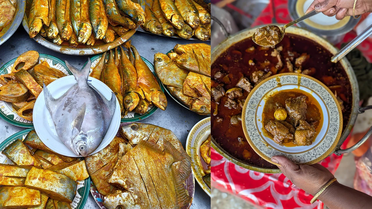 পূর্বাচলে স্বাদের ফাঁদ হাঁসের মাংস ও সি ফুড
