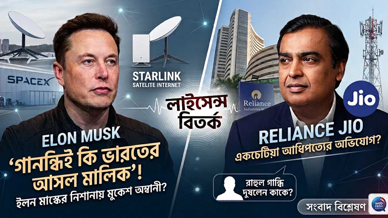 স্টারলিংকের লাইসেন্স আটকা, মাস্কের প্রশ্ন- ভারতের আসল মালিক কে?