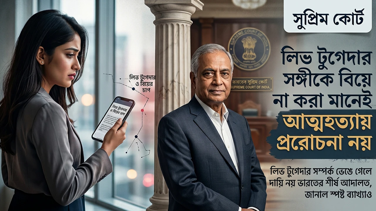 বিয়েতে ‘না’ বলা মানেই আত্মহত্যা প্ররোচনা নয়: ভারতের সর্বোচ্চ আদালত