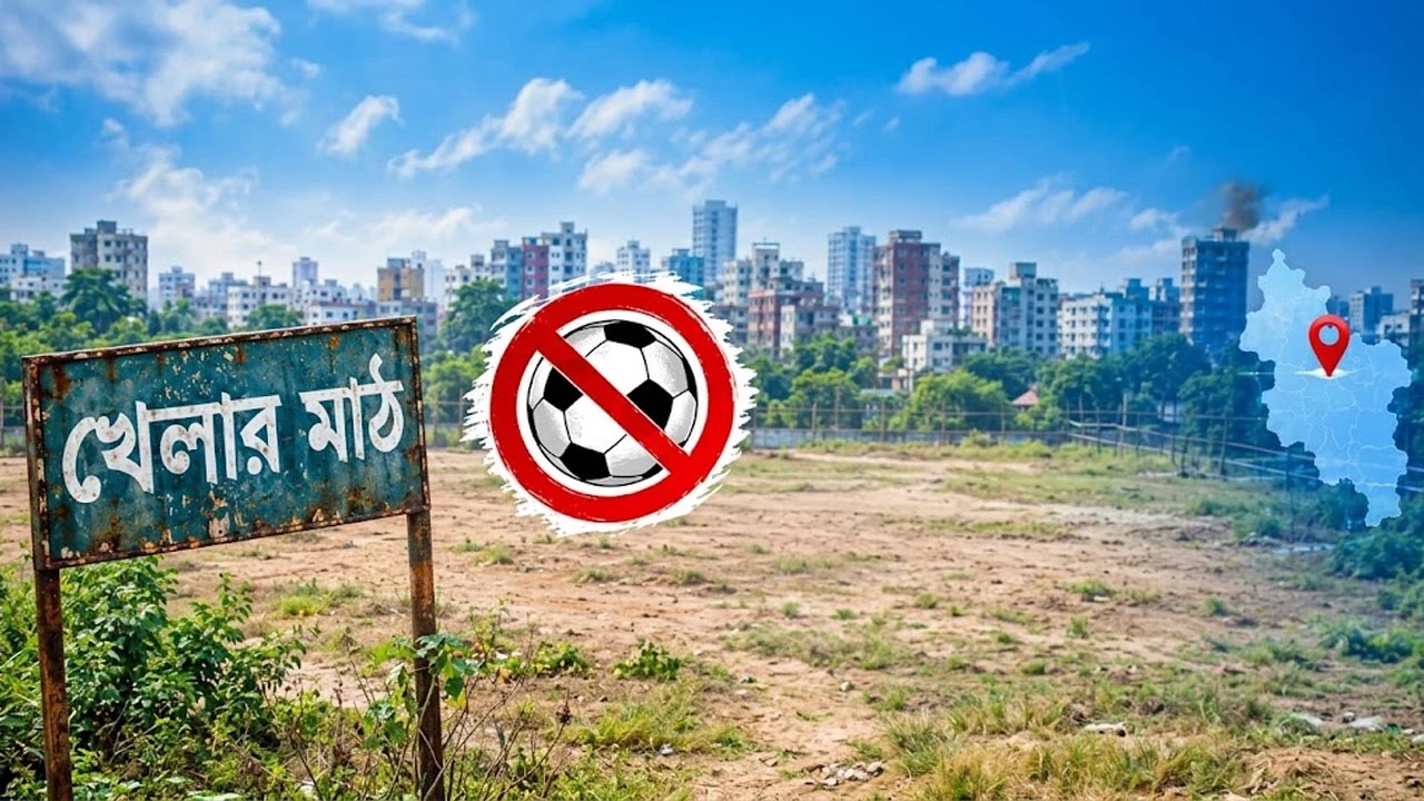 ঢাকার খেলার মাঠে বাজার, গ্যারেজ ও দখল,  ব্যাহত শিশুদের খেলাধুলা (ভিডিও)