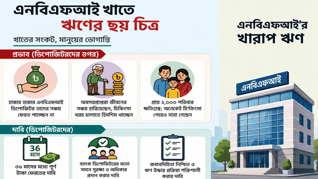 ৬ এনবিএফআইয়ের জিম্মি আমানত, ফেরতের দাবিতে ক্ষতিগ্রস্তদের