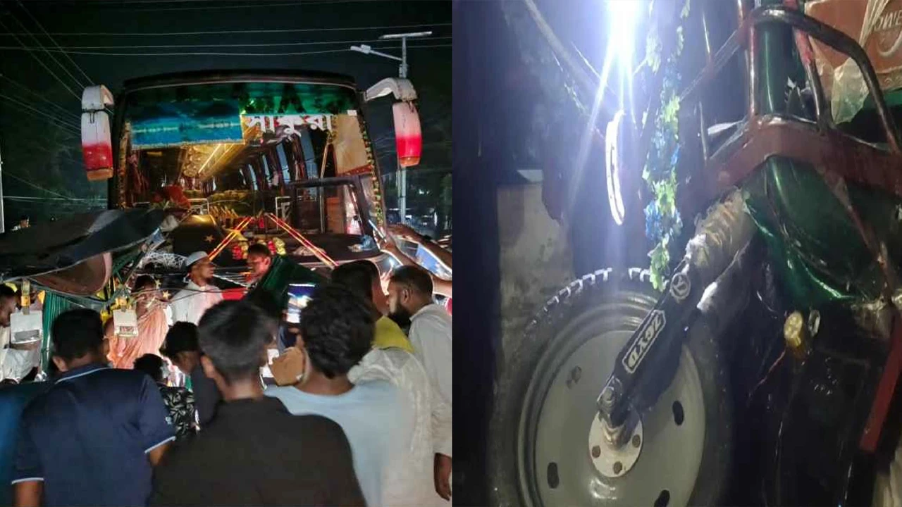 কলাপাড়ায় বাস-অটোরিকশা সংঘর্ষে নিহত ১