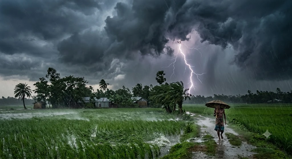 দুপুরের মধ্যে ৭ অঞ্চলে বজ্রসহ বৃষ্টির আভাস