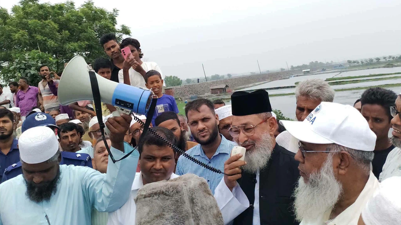 আশাশুনির প্রস্তাবিত সেতুর স্থান পরিদর্শন