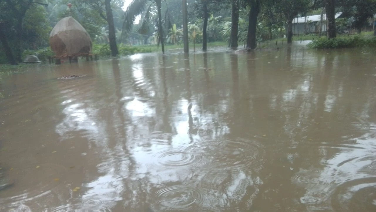 ফিশারির পানি নিষ্কাশনের  ব্যবস্থা না থাকায় জনদুর্ভোগ