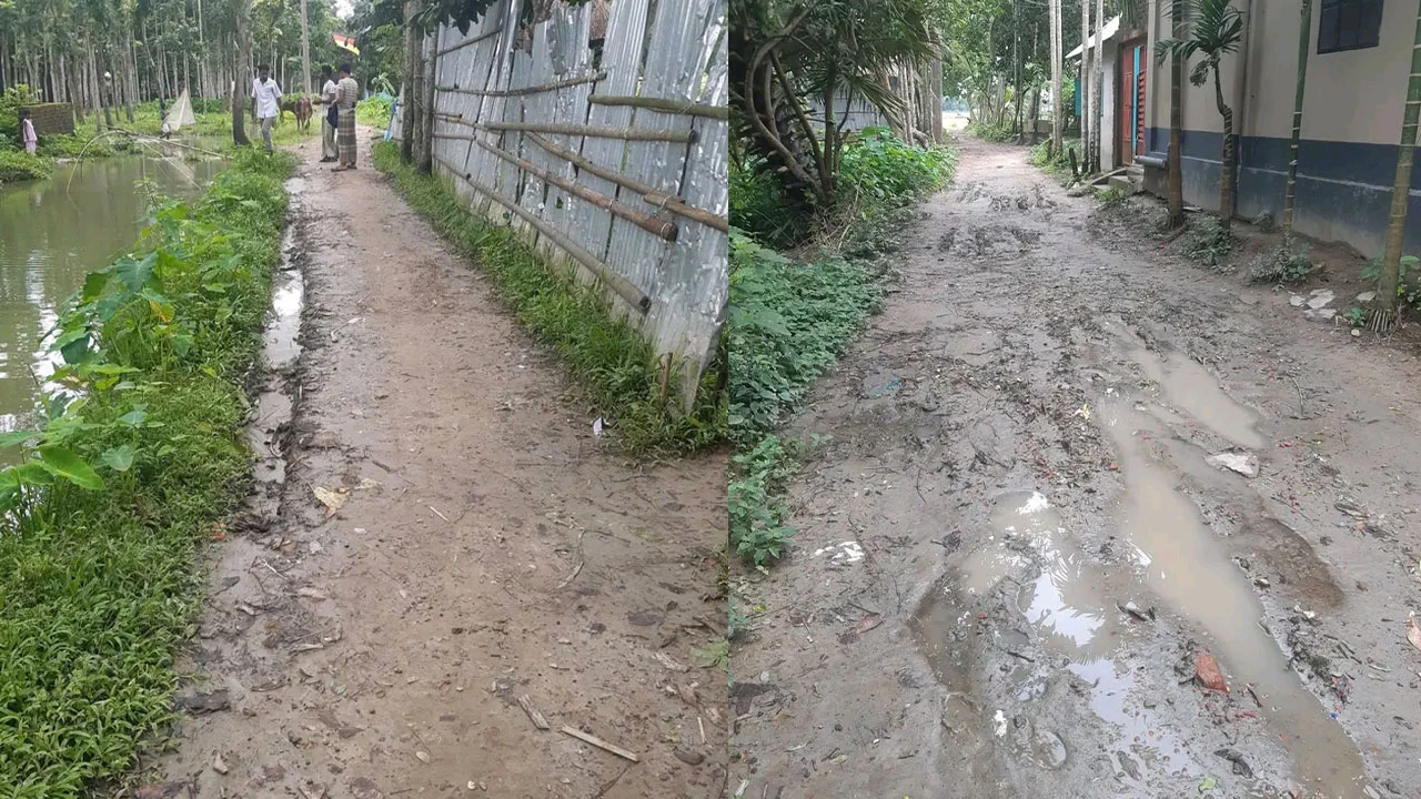 ৬ কিলোমিটার কাঁচা সড়ক দ্রুত সংস্কারের দাবি তাড়াইলবাসীর