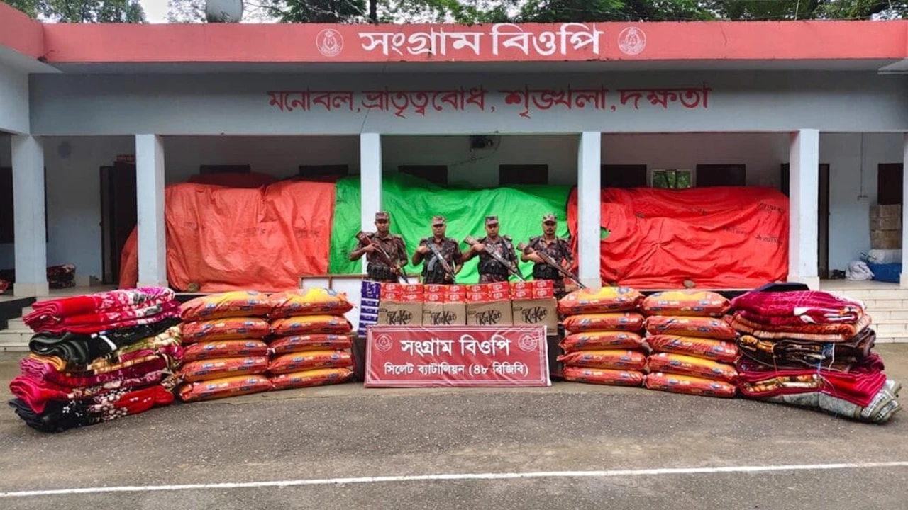 সীমান্তে বিজিবির অভিযানে ৪৬ লাখ টাকার চোরাচালানি পণ্য আটক