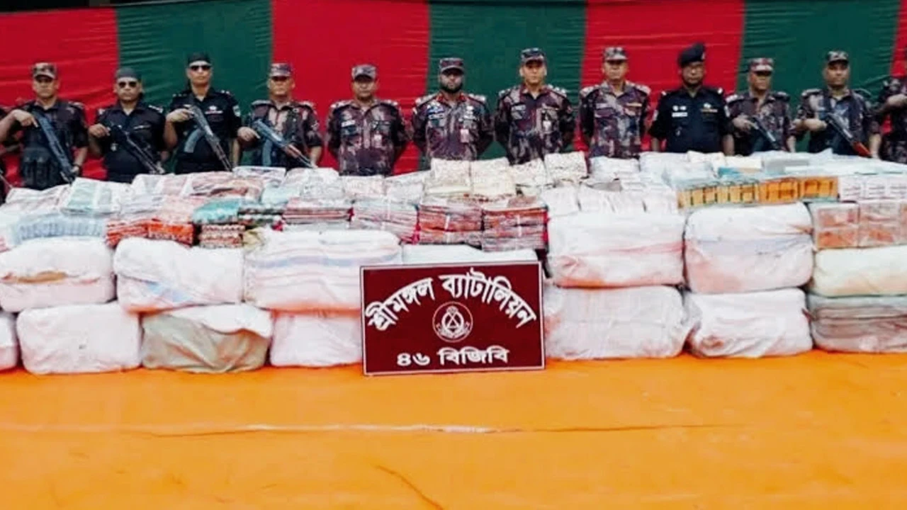 শ্রীমঙ্গলে ৩ কোটি টাকার অবৈধ ভারতীয় পণ্য জব্দ