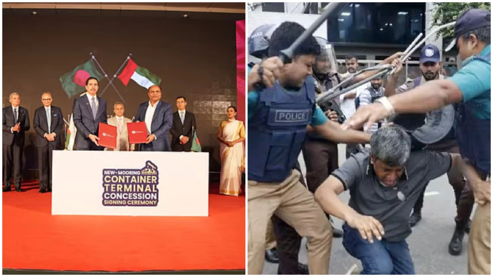 ভেতরে চুক্তি, বাইরে লাঠিপেটা