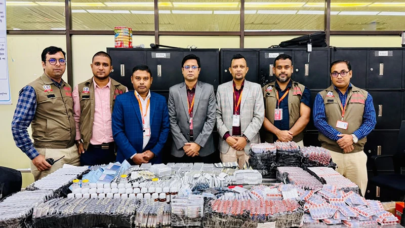 ভায়াগ্রা ও নিষিদ্ধ ক্রিমসহ বিপুল পরিমাণ পণ্য জব্দ